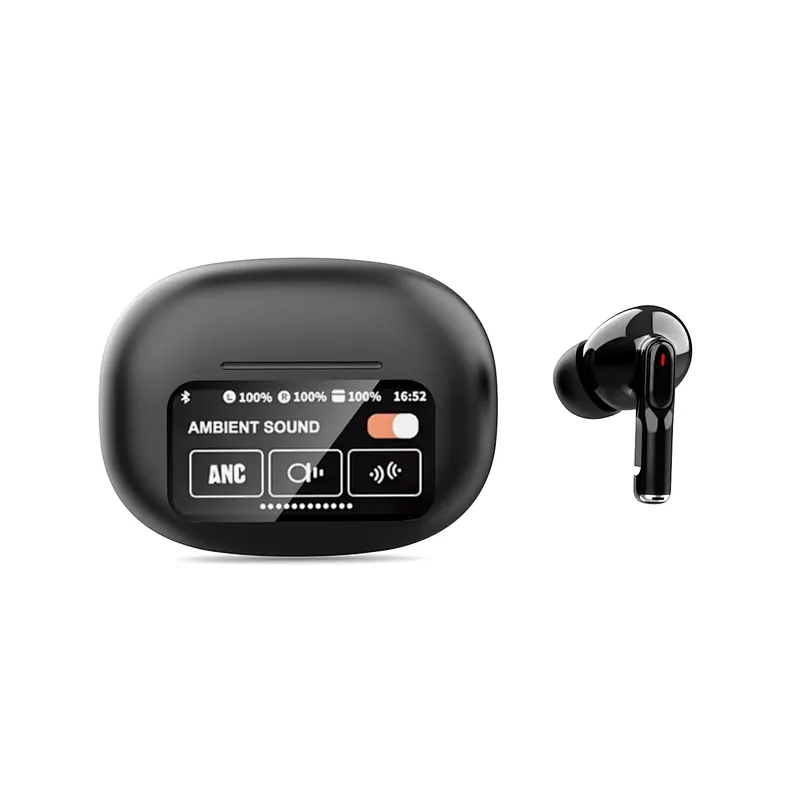 ANC+ENC Bluetooth Earbuds with Touch Screen